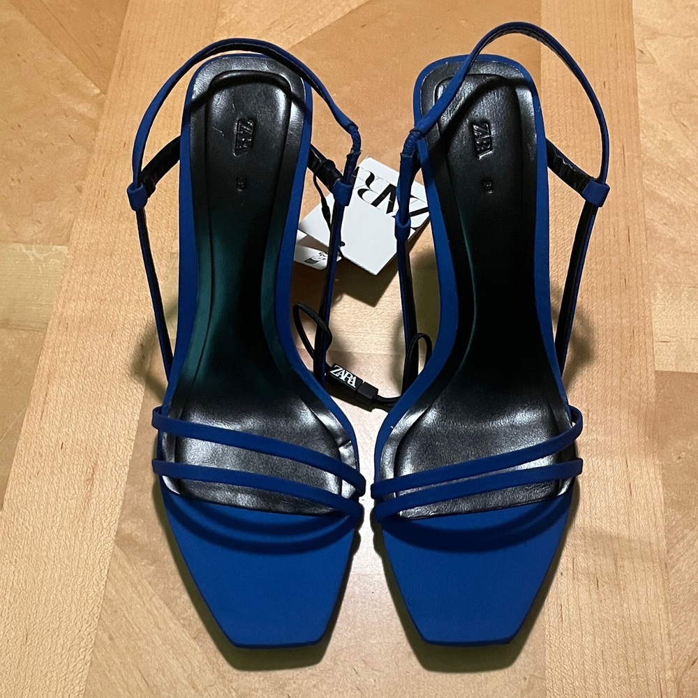 Zara Women's Elegant Blue Heels